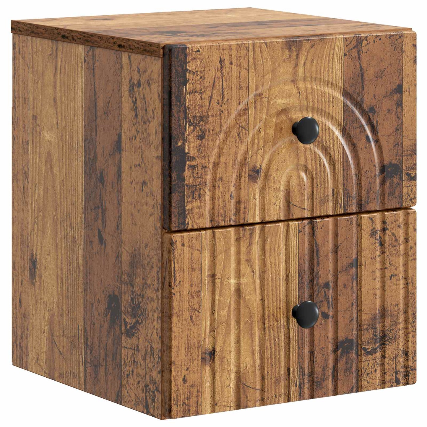 Mobiletto da notte a muro Legno antico 33 x 34,5 x 40 cm | homemem39
