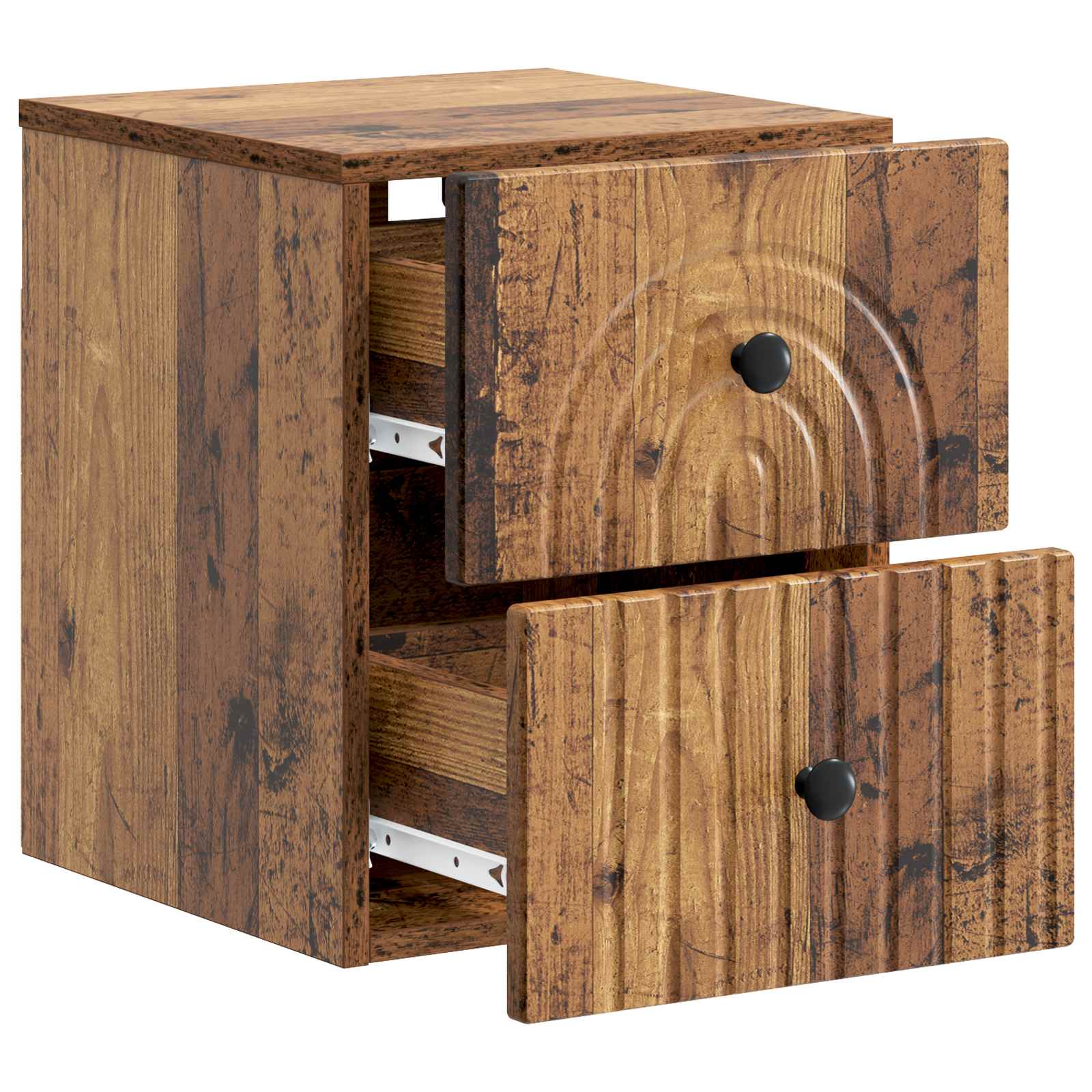 Mobiletto da notte a muro Legno antico 33 x 34,5 x 40 cm | homemem39