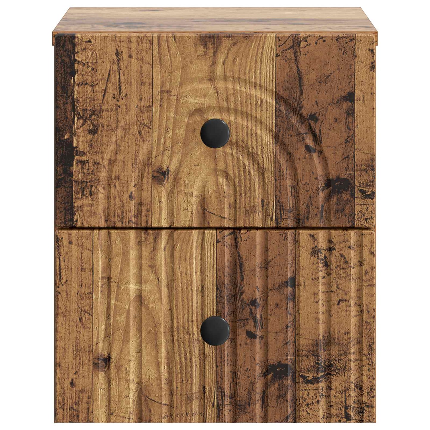 Mobiletto da notte a muro 2 pcs Legno antico 33 x 34,5 x 40 cm | homemem39
