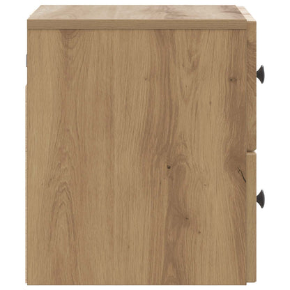 Mobiletto da notte a muro Rovere Artigianale 33 x 34,5 x 40 cm | homemem39