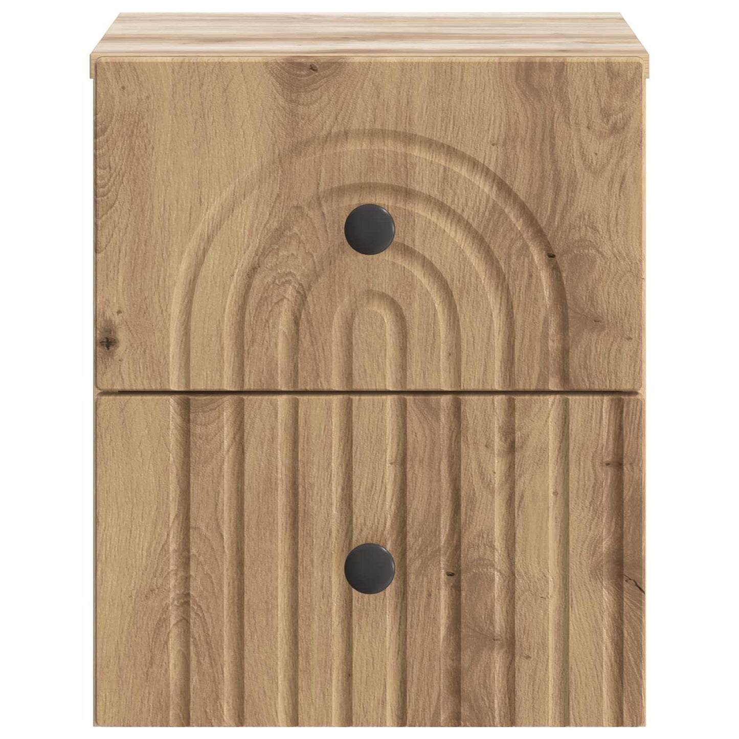 Mobiletto da notte a muro con cassetto 2 pcs Rovere Artigianale | homemem39