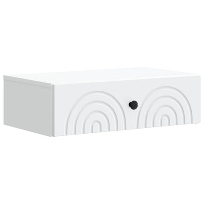 Tavolino da Parete Laterale Bianco 59 x 34,5 x 17 cm | homemem39