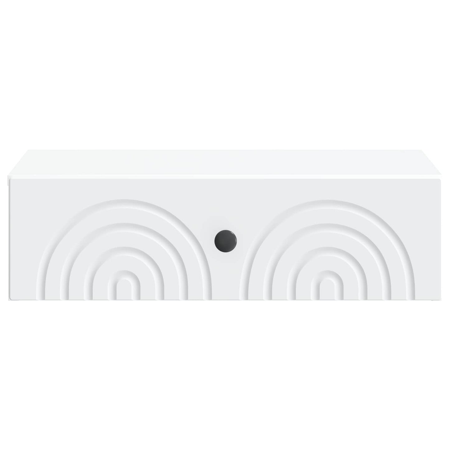 Tavolino da Parete Laterale Bianco 59 x 34,5 x 17 cm