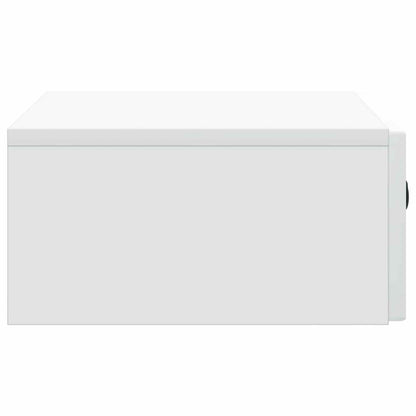 Tavolino da Parete Laterale Bianco 59 x 34,5 x 17 cm | homemem39