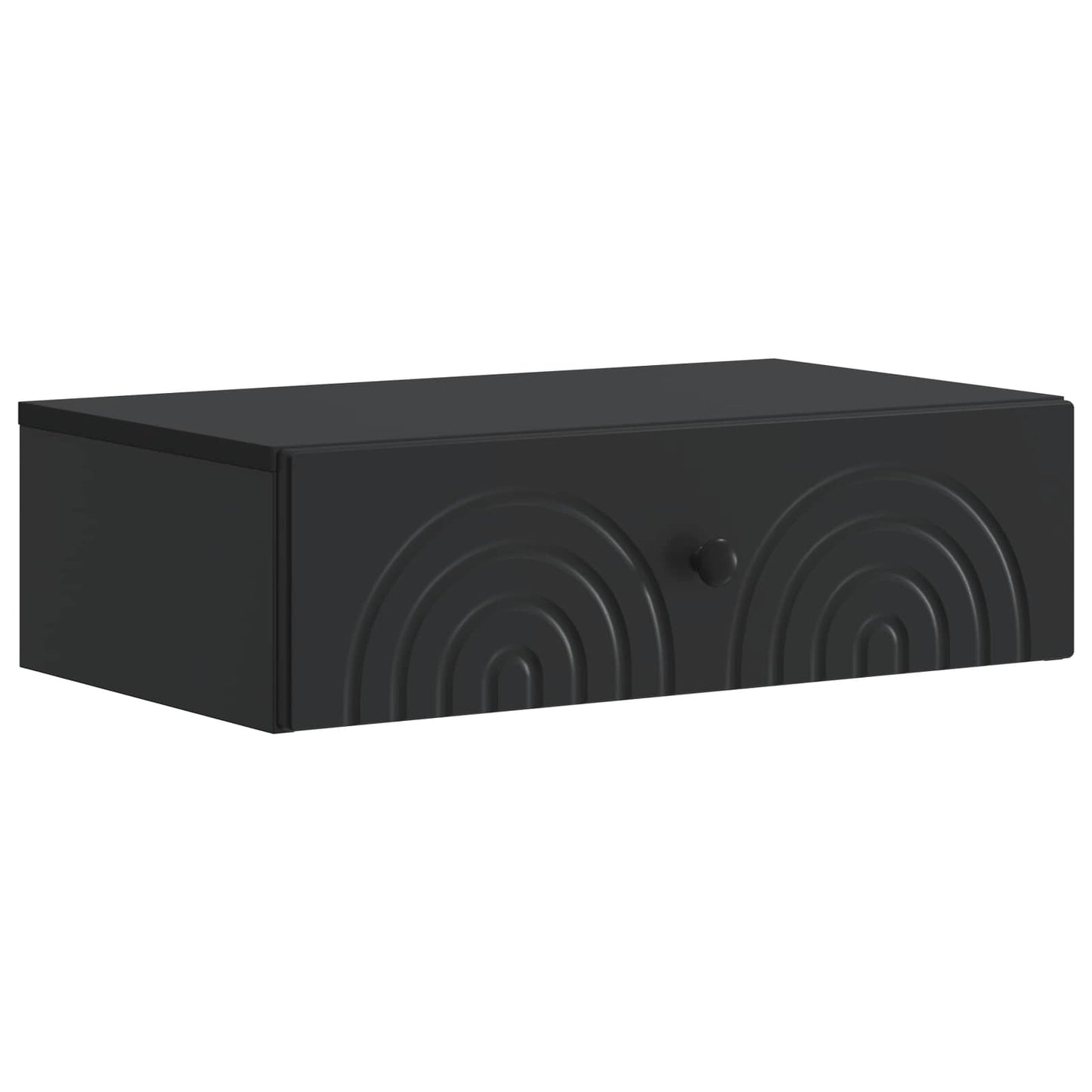 Tavolino da Parete Laterale Nero 59 x 34,5 x 17 cm | homemem39