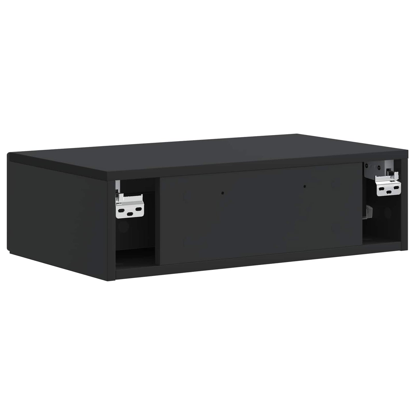Tavolino da Parete Laterale Nero 59 x 34,5 x 17 cm | homemem39