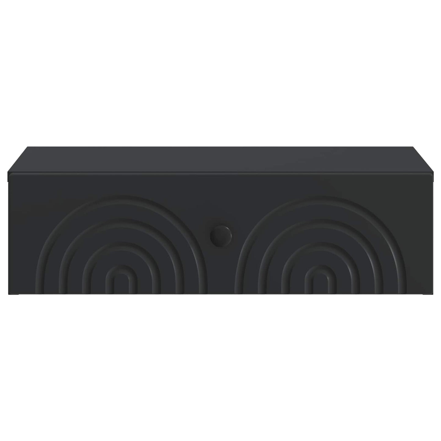 Tavolino da Parete Laterale Nero 59 x 34,5 x 17 cm | homemem39