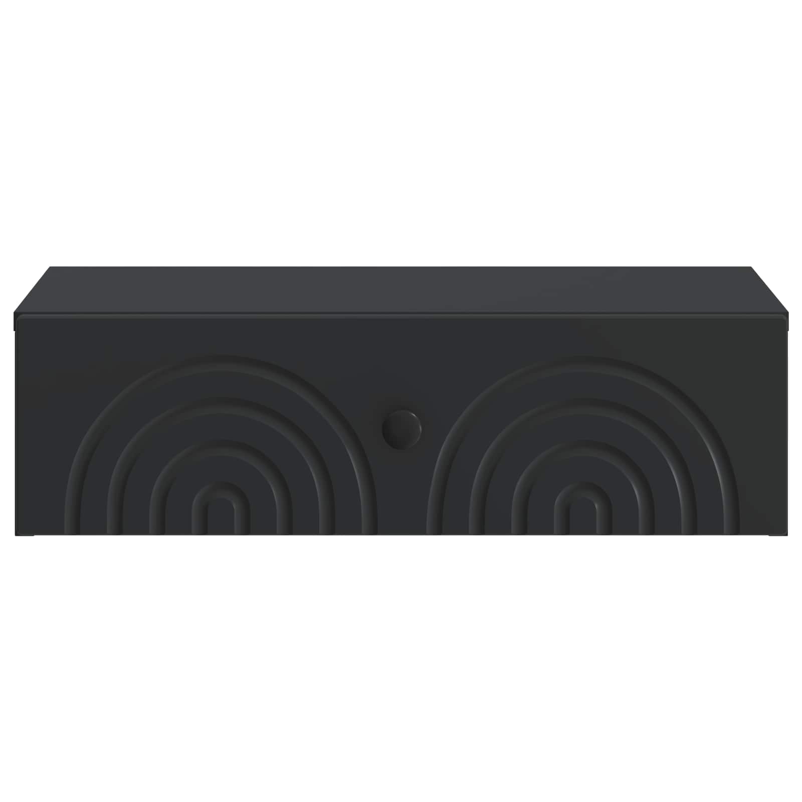 Tavolino da Parete Laterale Nero 59 x 34,5 x 17 cm | homemem39