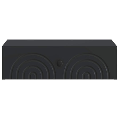 Tavolino da Parete Laterale Nero 59 x 34,5 x 17 cm | homemem39