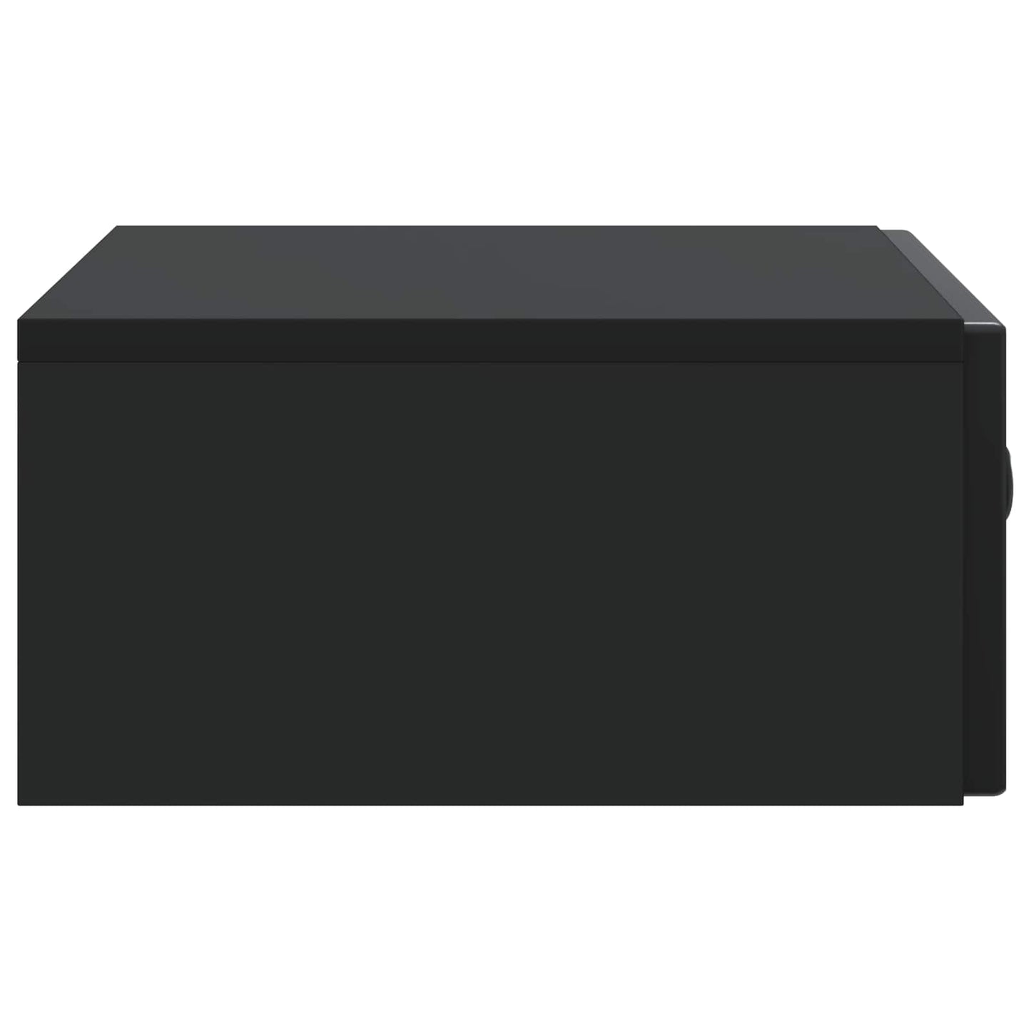 Tavolino da Parete Laterale Nero 59 x 34,5 x 17 cm | homemem39