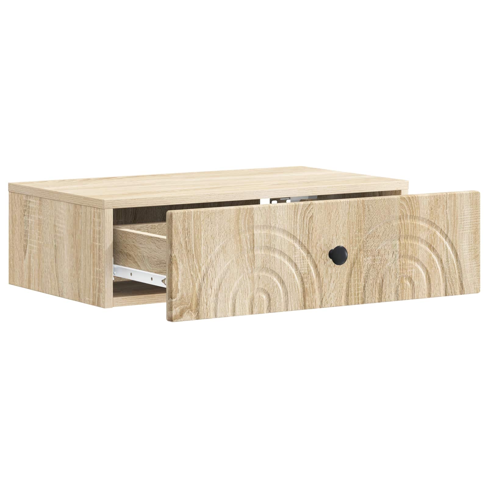 Tavolino da Parete Laterale Rovere Sonoma 59 x 34,5 x 17 cm | homemem39