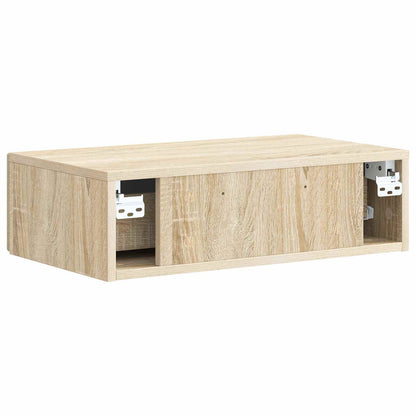 Tavolino da Parete Laterale Rovere Sonoma 59 x 34,5 x 17 cm | homemem39