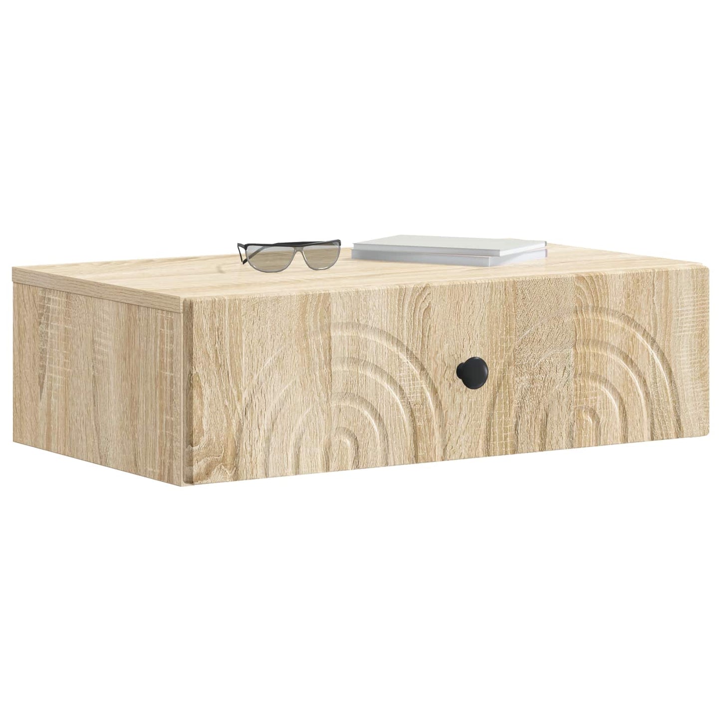 Tavolino da Parete Laterale Rovere Sonoma 59 x 34,5 x 17 cm | homemem39