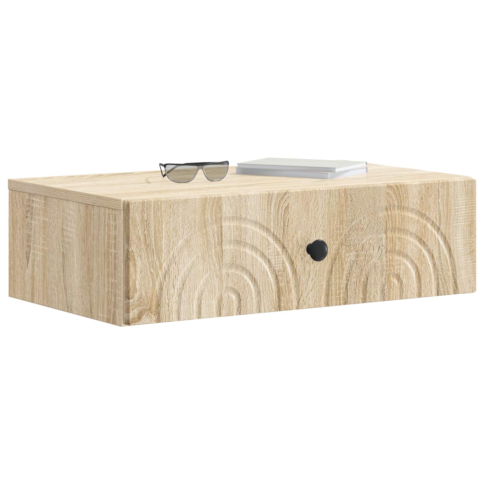 Tavolino da Parete Laterale Rovere Sonoma 59 x 34,5 x 17 cm | homemem39