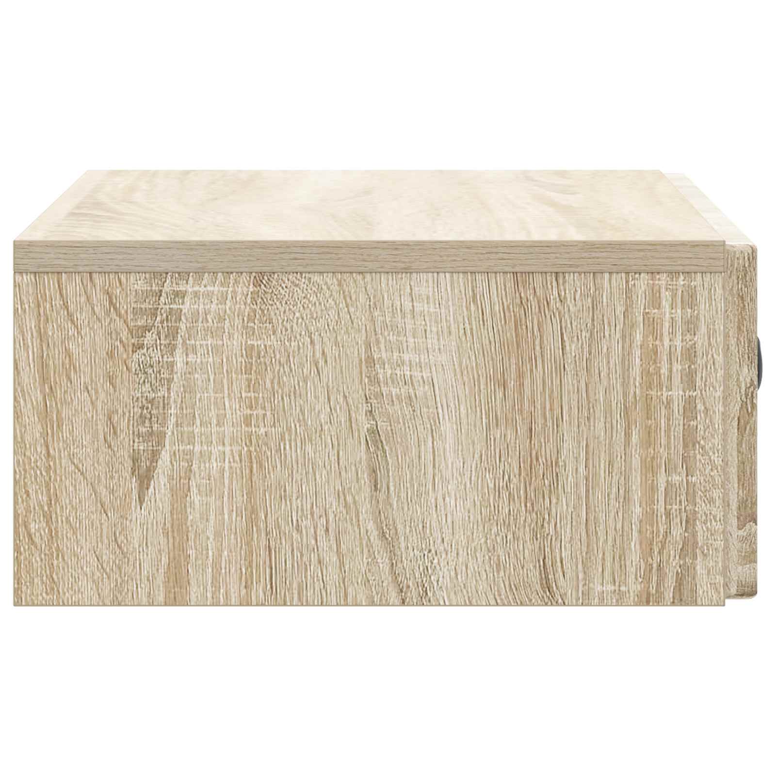 Tavolino da Parete Laterale Rovere Sonoma 59 x 34,5 x 17 cm | homemem39