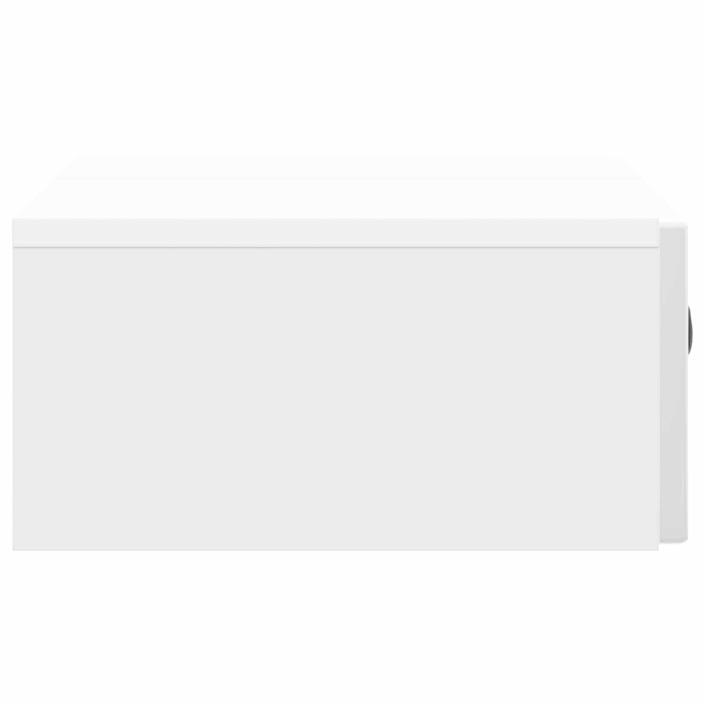 Tavolino da Parete Laterale Bianco Lucido 59 x 34,5 x 17 cm | homemem39