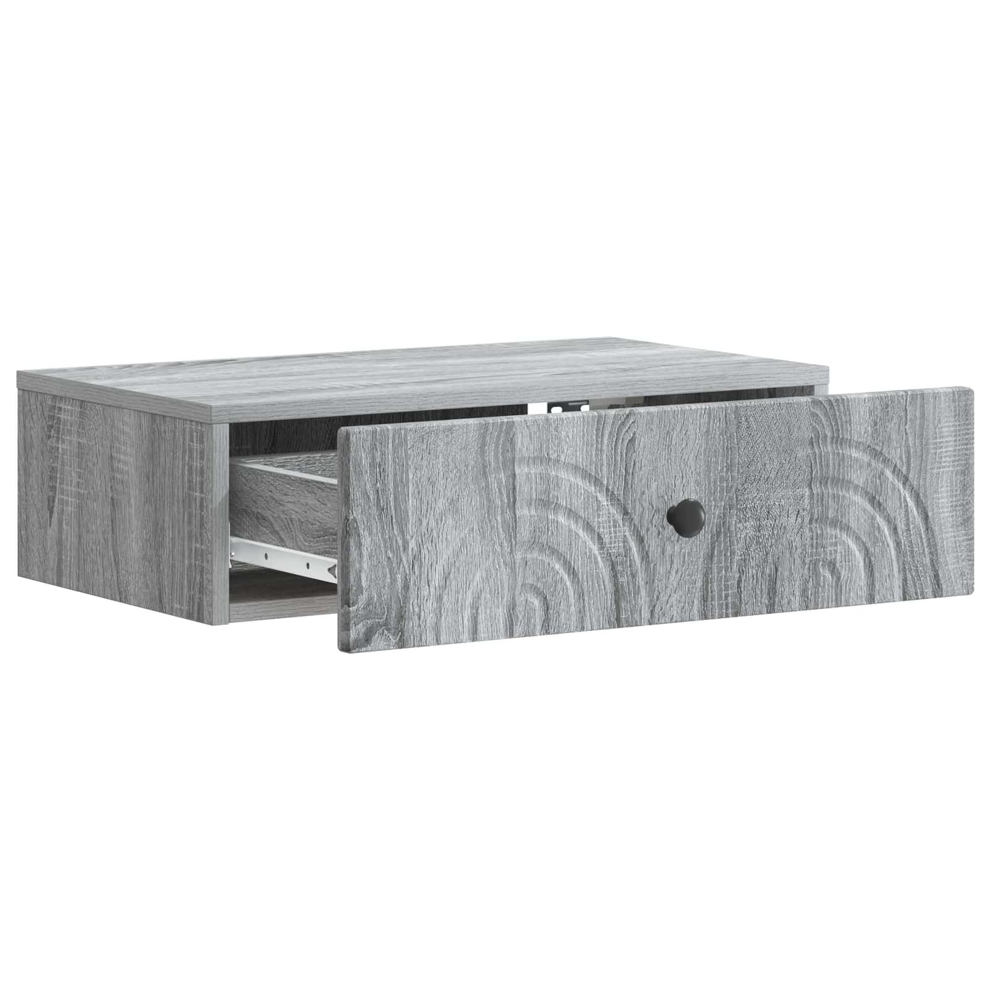 Tavolino da Parete Laterale Grigio Sonoma 59 x 34,5 x 17 cm | homemem39