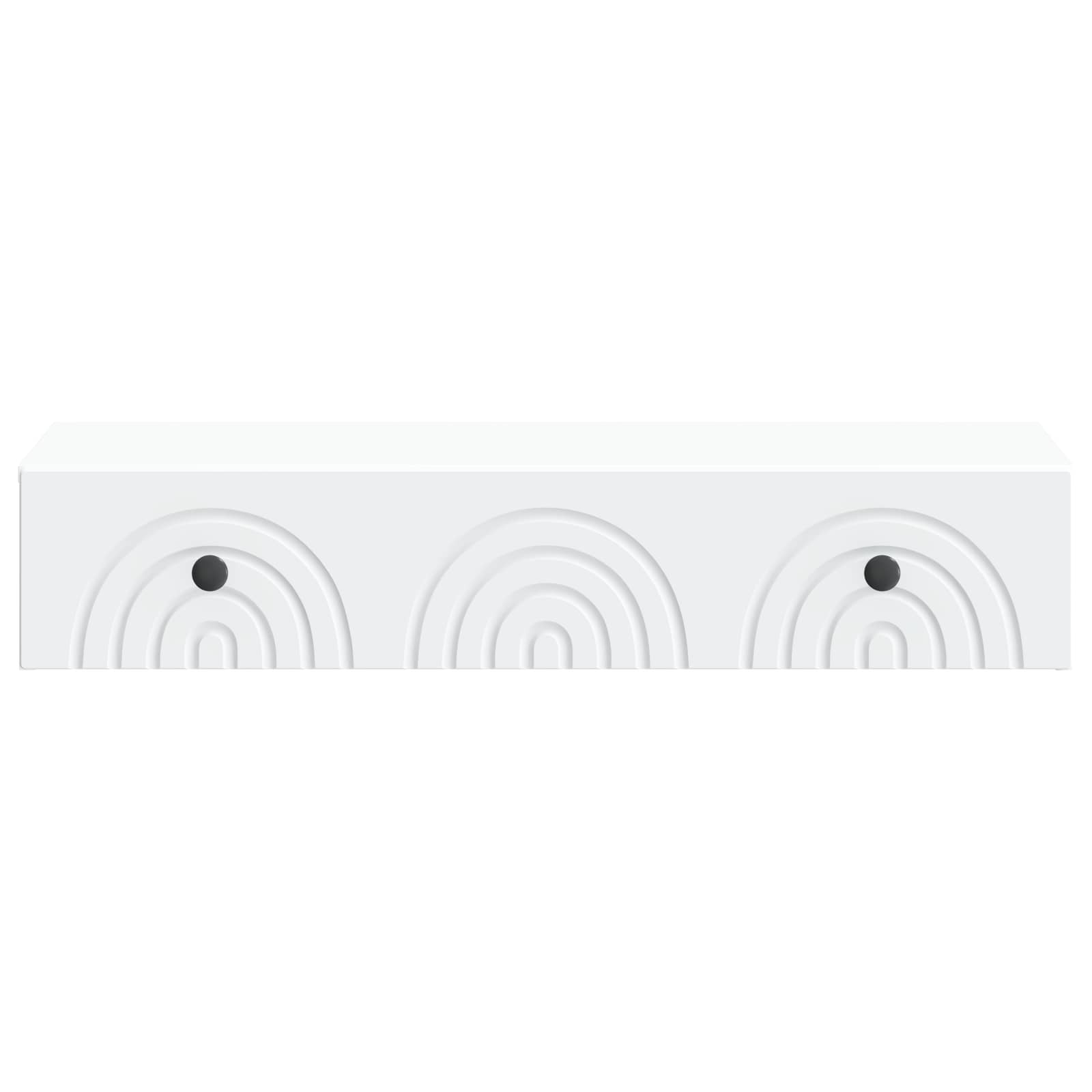Tavolino da Parete Laterale Bianco 87,5 x 34,5 x 17 cm | homemem39