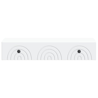 Tavolino da Parete Laterale Bianco 87,5 x 34,5 x 17 cm | homemem39
