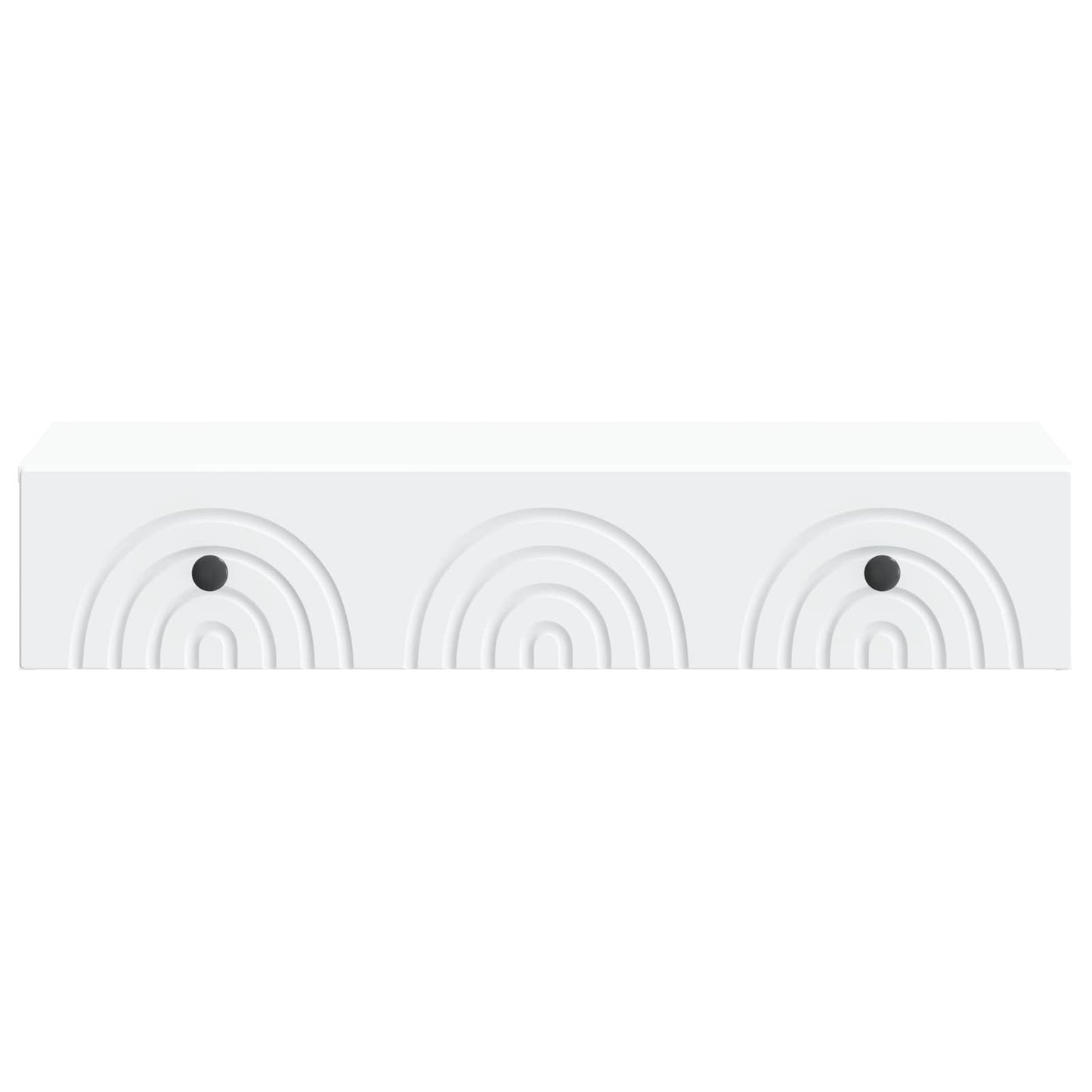 Tavolino da Parete Laterale Bianco 87,5 x 34,5 x 17 cm
