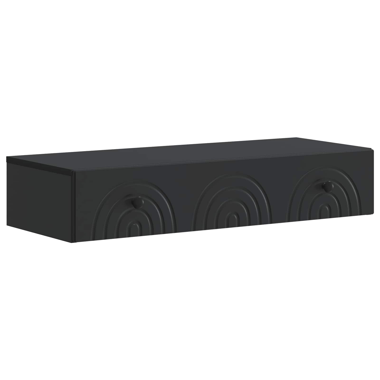 Tavolino da Parete Laterale Nero 87,5 x 34,5 x 17 cm | homemem39