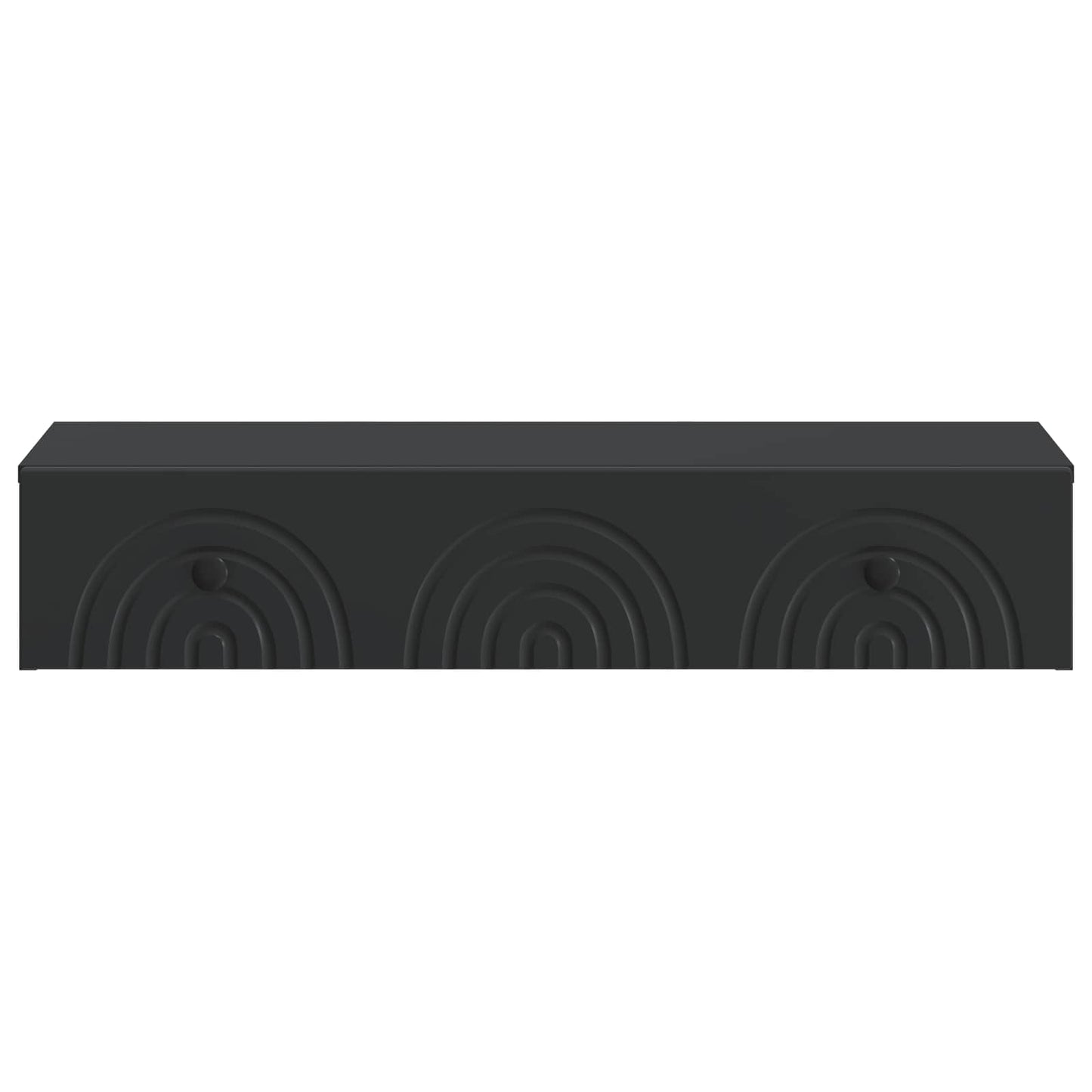Tavolino da Parete Laterale Nero 87,5 x 34,5 x 17 cm