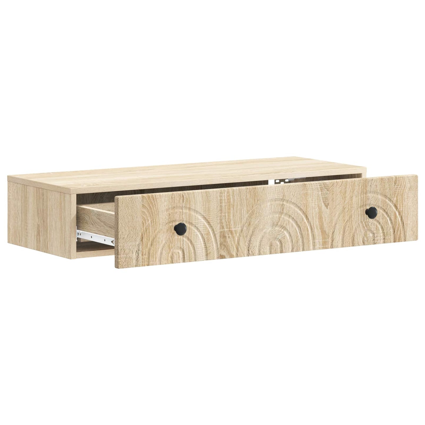 Tavolino da Parete Laterale Rovere Sonoma 87,5 x 34,5 x 17 cm | homemem39