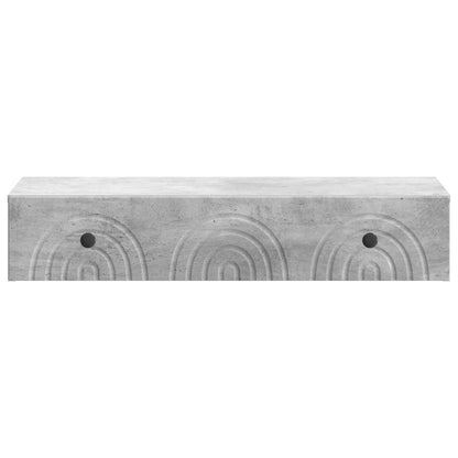Tavolino da Parete Laterale Grigio Cemento 87,5 x 34,5 x 17 cm | homemem39