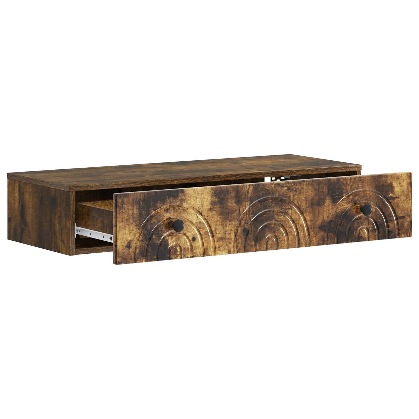 Tavolino da Parete Laterale Rovere Fumo 87,5 x 34,5 x 17 cm | homemem39