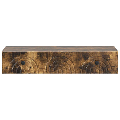 Tavolino da Parete Laterale Rovere Fumo 87,5 x 34,5 x 17 cm | homemem39