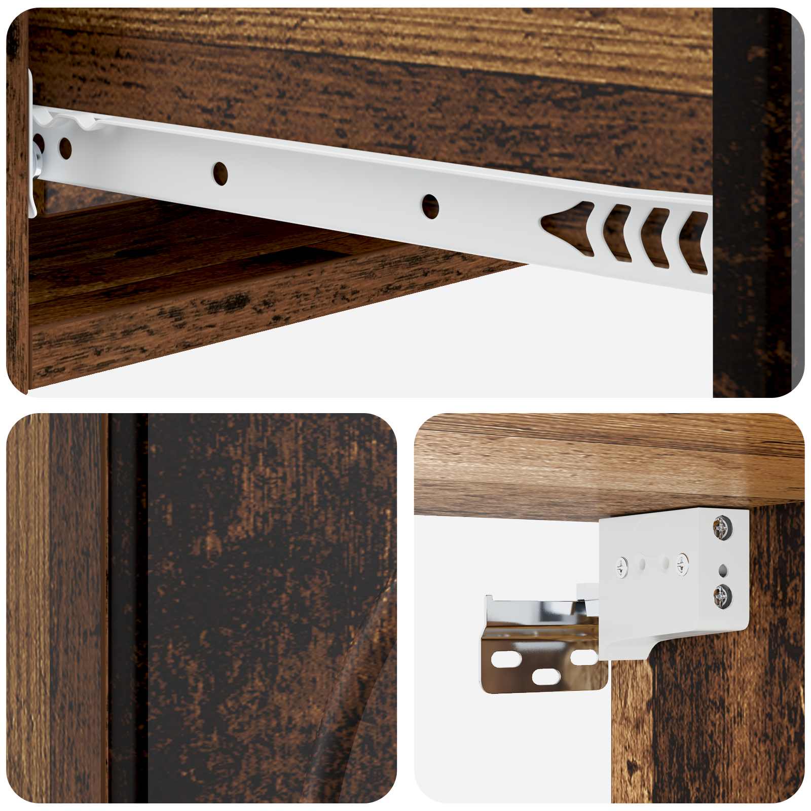 Tavolino da Parete Laterale Legno antico 87,5 x 34,5 x 17 cm | homemem39
