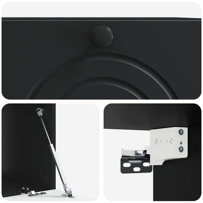 Mobile Porta TV da Muro Nero 59,5 x 41 x 30 cm