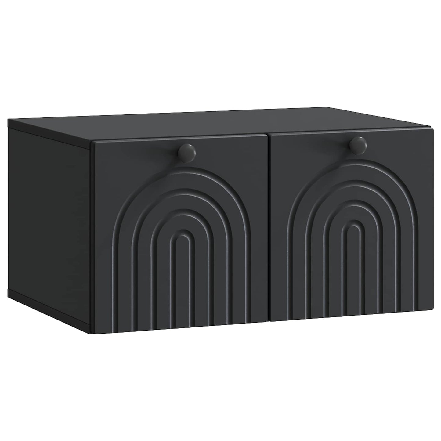 Mobile Porta TV da Muro Nero 59,5 x 41 x 30 cm
