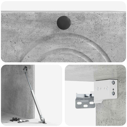 Mobile Porta TV da Muro Grigio Cemento 59,5 x 41 x 30 cm