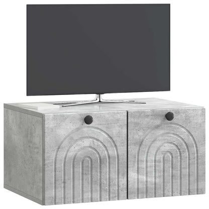 Mobile Porta TV da Muro Grigio Cemento 59,5 x 41 x 30 cm