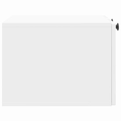 Mobile Porta TV da Muro Bianco Lucido 59,5 x 41 x 30 cm