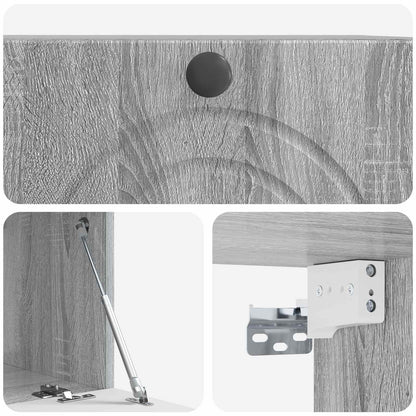 Mobile Porta TV da Muro Grigio Sonoma 59,5 x 41 x 30 cm