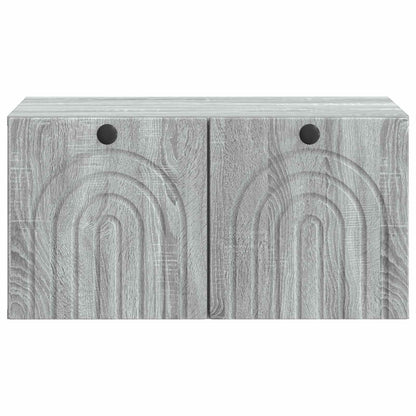 Mobile Porta TV da Muro Grigio Sonoma 59,5 x 41 x 30 cm