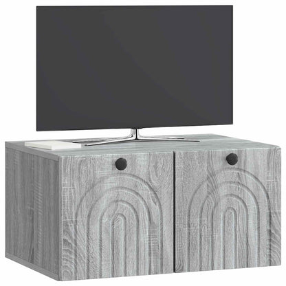 Mobile Porta TV da Muro Grigio Sonoma 59,5 x 41 x 30 cm