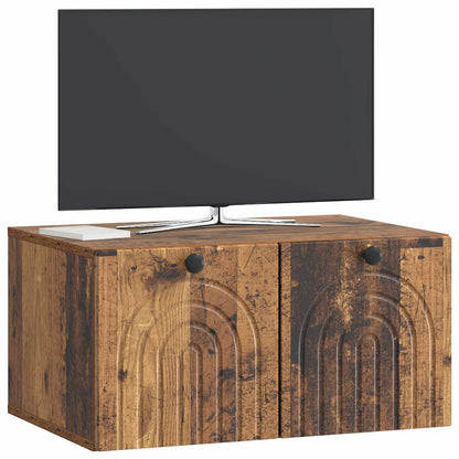 Mobile Porta TV da Muro Legno antico 59,5 x 41 x 30 cm