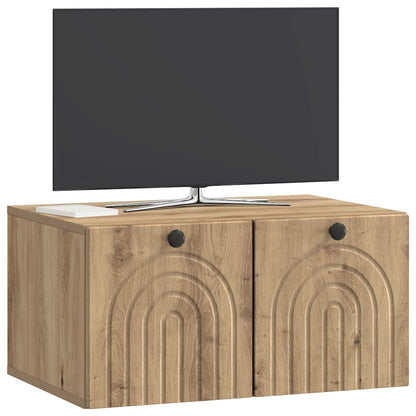 Mobile Porta TV da Muro Rovere Artigianale 59,5 x 41 x 30 cm