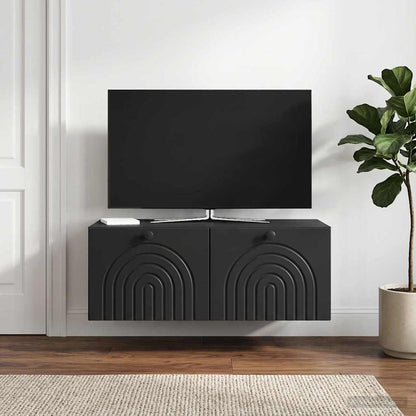 Mobile Porta TV da Muro Nero 78,5 x 41 x 30 cm