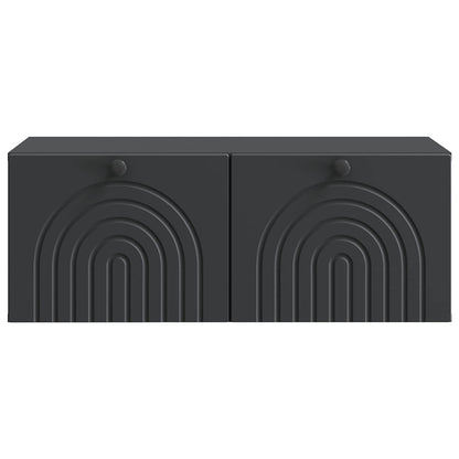 Mobile Porta TV da Muro Nero 78,5 x 41 x 30 cm