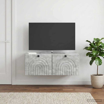 Mobile Porta TV da Muro Grigio Cemento 78,5 x 41 x 30 cm