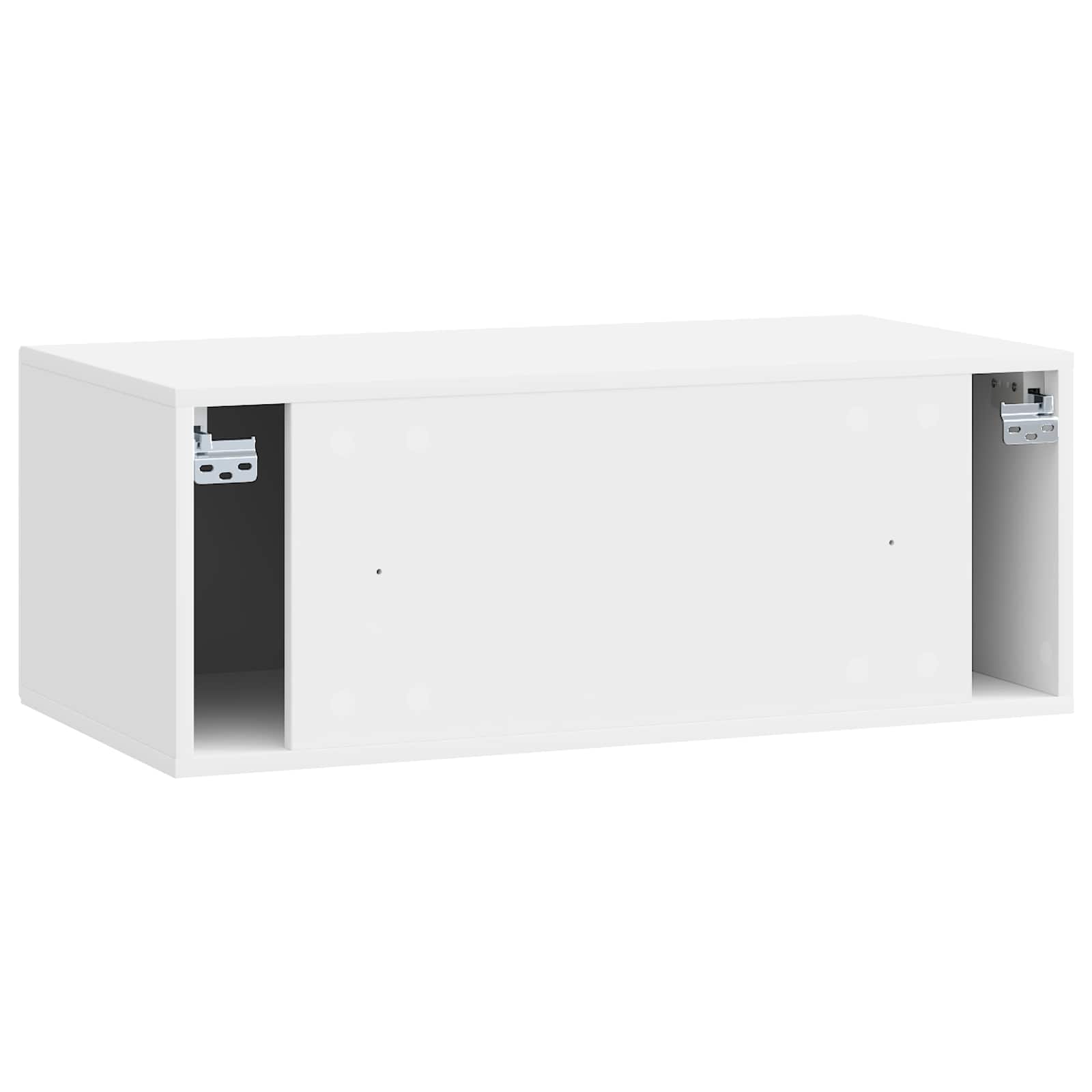 Mobile Porta TV da Muro Bianco Lucido 78,5 x 41 x 30 cm | homemem39