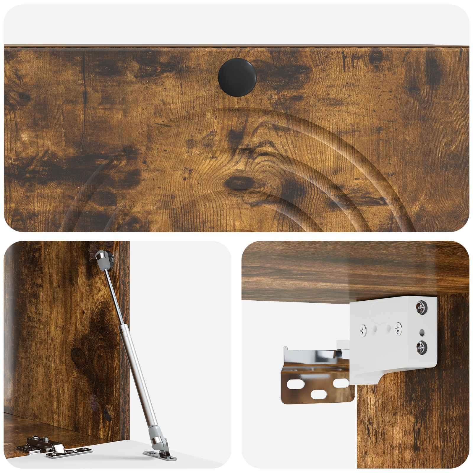 Mobile Porta TV da Muro Rovere Fumo 78,5 x 41 x 30 cm | homemem39