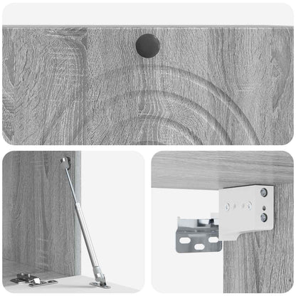 Mobile Porta TV da Muro Grigio Sonoma 78,5 x 41 x 30 cm