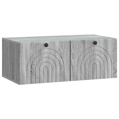 Mobile Porta TV da Muro Grigio Sonoma 78,5 x 41 x 30 cm