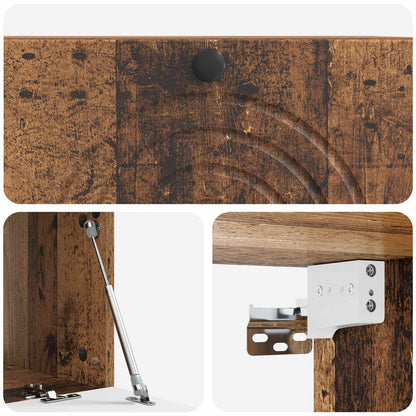 Mobile Porta TV da Muro Legno antico 78,5 x 41 x 30 cm | homemem39