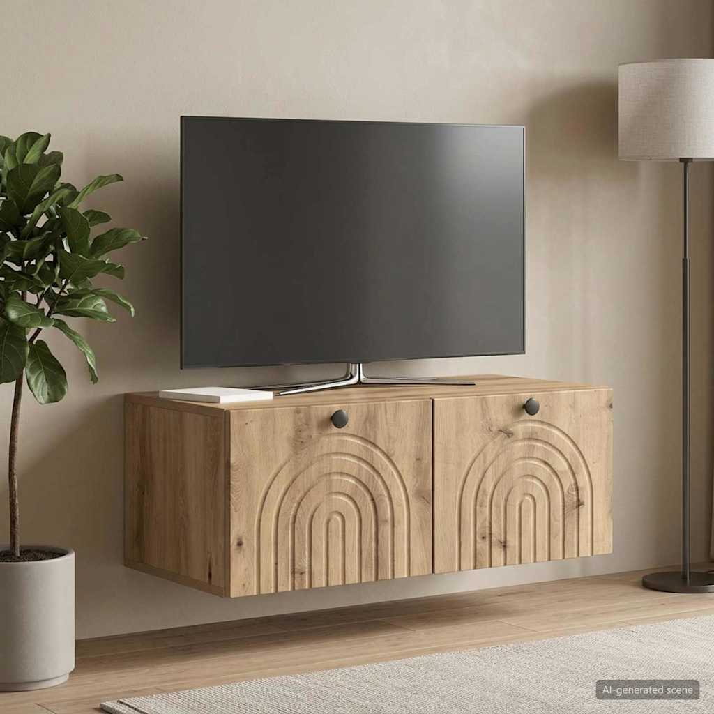 Mobile Porta TV da Muro 78,5 x 41 x 30 cm Rovere Artigianale